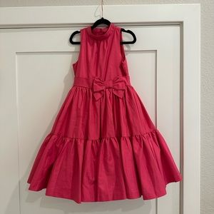 Janie and Jack x HFR Girls Fully lined high collar Pink Dress Size 7
